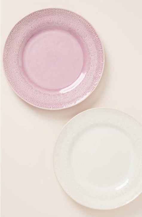 Add subtle florals with these plates